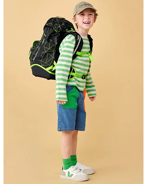 ergobag Zaino Ergonomico Prime - CyBear Race - Adatto per le Elementari Zaini Scuola