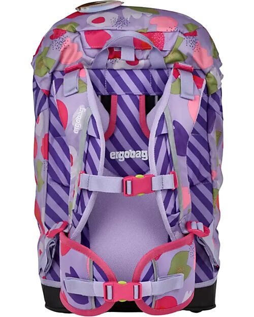 ergobag Zaino Ergonomico Prime - Flower PowBear - Adatto per le Elementari Zaini Scuola