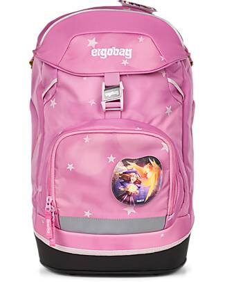 ergobag Zaino Ergonomico Prime - Rosa - Magic CloudBear - Adatto per le Elementari Zaini Scuola