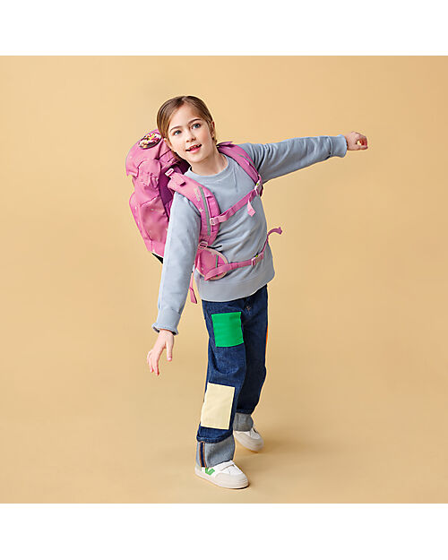 ergobag Zaino Ergonomico Prime - Rosa - Stelle - Adatto per le Elementari Zaini Scuola