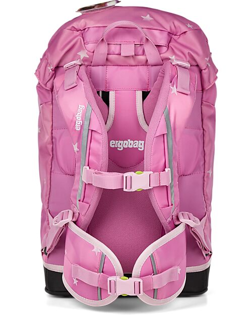 ergobag Zaino Ergonomico Prime - Rosa - Stelle - Adatto per le Elementari Zaini Scuola