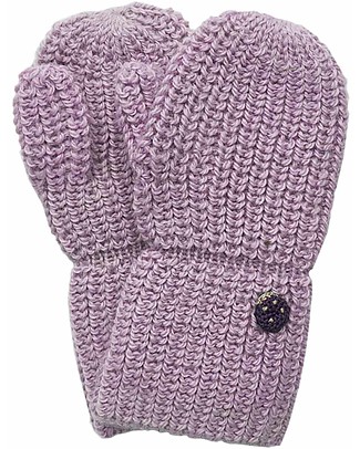 Esencia Guanti con Coccinella, Rosa - 100% Lana di alpaca Guanti e Muffole