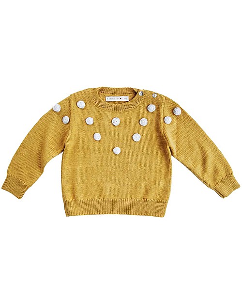 Esencia Maglione Fiocchi di Neve, Ambra - 100% lana di alpaca Maglioni