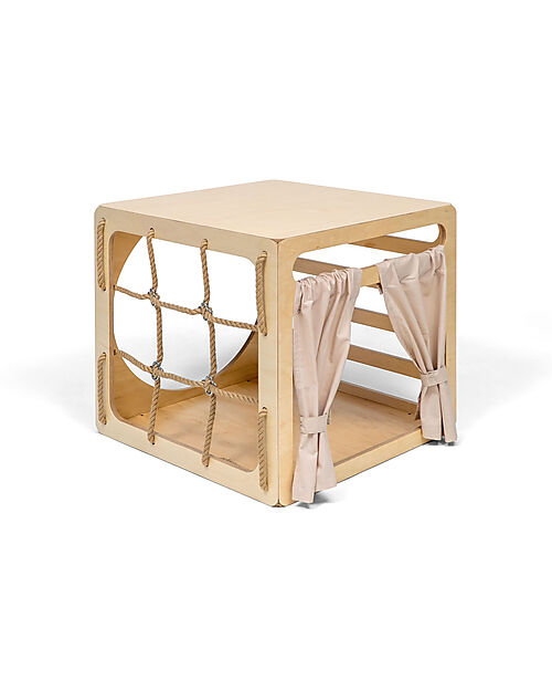 Ette Tete Cubo Cubitri in Legno - Naturale - Perfetto migliorare le capacità motorie Giochi Montessoriani
