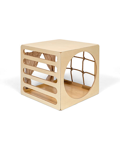 Ette Tete Cubo Cubitri in Legno - Naturale - Perfetto migliorare le capacità motorie Giochi Montessoriani