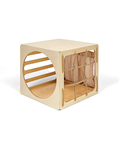 Ette Tete Cubo Cubitri in Legno - Naturale - Perfetto migliorare le capacità motorie Giochi Montessoriani