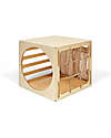 Ette Tete Cubo Cubitri in Legno - Naturale - Perfetto migliorare le capacità motorie Giochi Montessoriani
