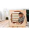 Ette Tete Cubo Cubitri in Legno - Naturale - Perfetto migliorare le capacità motorie Giochi Montessoriani