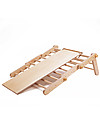 Ette Tete Nuovo Triangolo Pikler Mopitri Modificabile in Legno Mopitri con Rampa, Natural - Il gioco sicuro per piccoli scalatori! Giochi Montessoriani