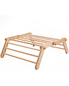 Ette Tete Nuovo Triangolo Pikler Mopitri Modificabile in Legno Mopitri con Rampa, Natural - Il gioco sicuro per piccoli scalatori! Giochi Montessoriani
