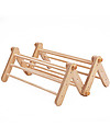 Ette Tete Nuovo Triangolo Pikler Mopitri Modificabile in Legno Mopitri con Rampa, Natural - Il gioco sicuro per piccoli scalatori! Giochi Montessoriani