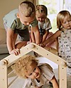 Ette Tete Nuovo Triangolo Pikler Mopitri Modificabile in Legno Mopitri con Rampa, Natural - Il gioco sicuro per piccoli scalatori! Giochi Montessoriani
