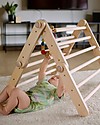 Ette Tete Nuovo Triangolo Pikler Mopitri Modificabile in Legno Mopitri con Rampa, Natural - Il gioco sicuro per piccoli scalatori! Giochi Montessoriani