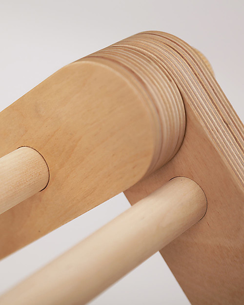Ette Tete Nuovo Triangolo Pikler Mopitri Modificabile in Legno, Natural - Il gioco sicuro per piccoli scalatori! Giochi Montessoriani