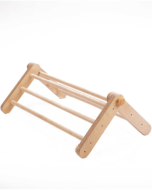 Ette Tete Nuovo Triangolo Pikler Mopitri Modificabile in Legno, Natural - Il gioco sicuro per piccoli scalatori! Giochi Montessoriani