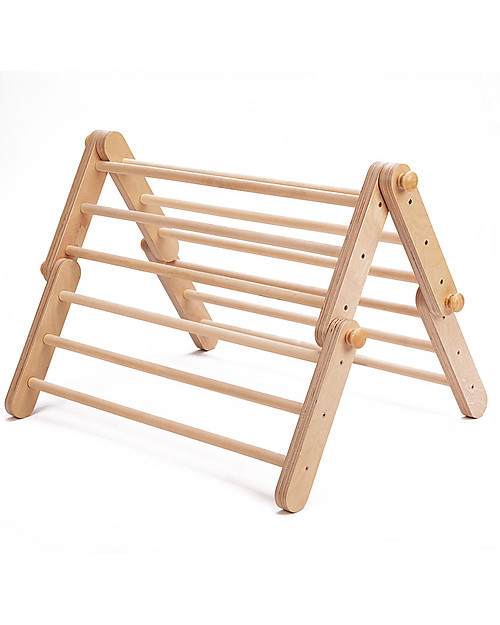 Ette Tete Nuovo Triangolo Pikler Mopitri Modificabile in Legno, Natural - Il gioco sicuro per piccoli scalatori! Giochi Montessoriani
