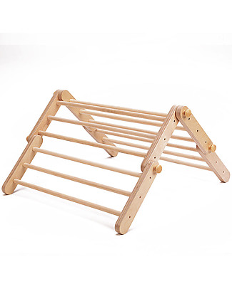 Ette Tete Nuovo Triangolo Pikler Mopitri Modificabile in Legno, Natural - Il gioco sicuro per piccoli scalatori! Giochi Montessoriani