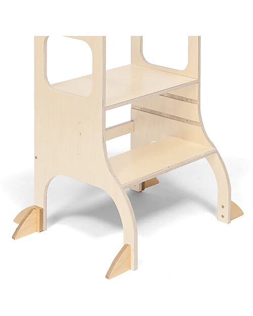 Ette Tete Piedini di Supporto Extra - Natural - Per Torre Montessoriana Step'n'Sit o Step Up Torri Montessoriane_