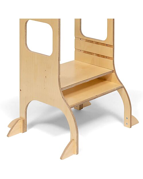 Ette Tete Piedini di Supporto Extra - Natural - Per Torre Montessoriana Step'n'Sit o Step Up Torri Montessoriane_