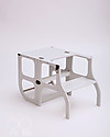 Ette Tete Torre Montessoriana Convertibile Step'n'Sit, Grigio Chiaro con Cinghie Ottone Torri Montessoriane_