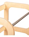 Ette Tete Torre Montessoriana Convertibile Step'n'Sit, Legno Naturale con Cinghie Argento Torri Montessoriane_