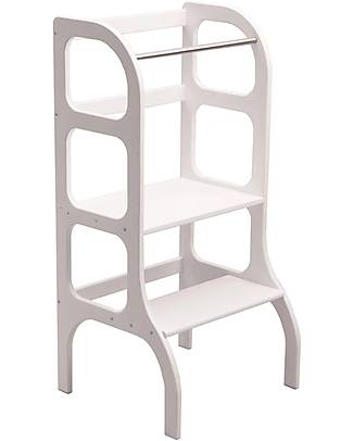 Ette Tete Torre Montessoriana Helper Step Up - Bianco - Betulla FSC Torri Montessoriane_
