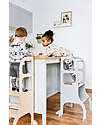 Ette Tete Torre Montessoriana Helper Step Up Regolabile - Grigio - Betulla FSC - con Supporto Extra Torri Montessoriane_