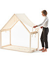 Ettomio Lettino Montessoriano Casetta Aande - 140x70 cm - 100% Made In Italy! Letti Montessoriani
