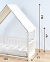 Ettomio Letto Montessoriano Casetta - 150x77 cm - 100% Made In Italy! Letti Montessoriani
