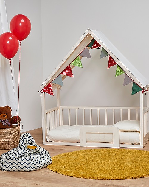 Ettomio Spondina di Protezione 2in1 "così-no-cado" per Lettino Montessoriano Ettomio Letti Montessoriani