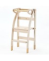 Ettomio Torre  Montessoriana Regolabile e Pieghevole "La Taue 2", Beige - Si chiude con una mano e cresce col tuo bambino! Torri Montessoriane_