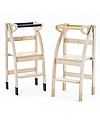 Ettomio Torre  Montessoriana Regolabile e Pieghevole "La Taue 2", Beige - Si chiude con una mano e cresce col tuo bambino! Torri Montessoriane_