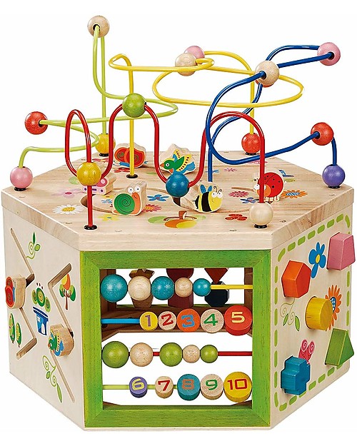 GiddyGlow Giochi Montessori per Bambini 1 Anno e 2-3 Anni: Puzzle in Legno Educativo con Forme e Frutta - Giocattolo per Apprendimento Colori e Motricità Fine, Neonati e Bambini