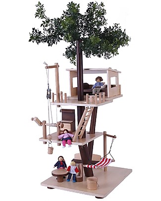EverEarth Casa sull'albero per bambole - Legno certificato FSC! Case delle Bambole