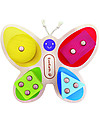 EverEarth Gioco a Incastro Farfalla con Forme Geometriche da Impilare - Legno Certificato FSC! Animali in Legno
