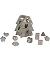 EverEarth Gioco Didattico Albero delle Forme - Pastello - Legno certificato FSC Incastri in Legno