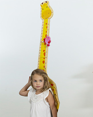EverEarth Misuratore d'Altezza per Bambini, Giraffa - Legno Certificato FSC! Decorazioni
