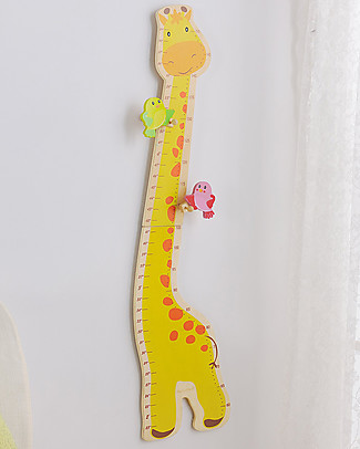 EverEarth Misuratore d'Altezza per Bambini, Giraffa - Legno Certificato FSC! Decorazioni