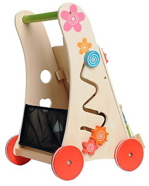 EverEarth OUTLET - Carrello Primi Passi - Per Imparare a Camminare  - Legno Certificato FSC! - Pezzo di Showroom Carrello Primi Passi