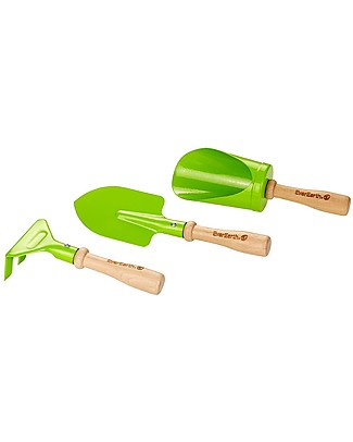EverEarth Set Attrezzi da Giardinaggio - 3 Pezzi - Legno FSC Altissima Qualità! Giochi da Giardinaggio