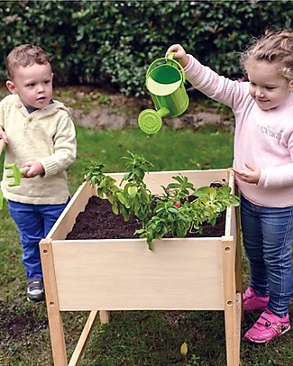 EverEarth Tavolo da Giardinaggio - Avvicinarsi alla Natura Giocando - Legno Ecologico Giochi da Giardinaggio