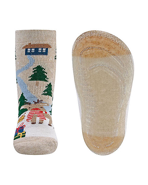 Ewers Calzini antiscivolo SoftStep - Paesaggio Invernale - Cotone Calzini Antiscivolo
