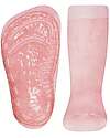Ewers Calzini Antiscivolo SoftStep Uni - Rosa Antico - Cotone Bio GOTS Calzini Antiscivolo