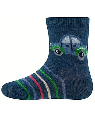 Ewers Calzini Macchinina - Blu - Cotone Bio GOTS Calzini