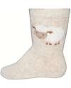 Ewers Calzini Pecorella - Beige Melange - Cotone Bio GOTS Calzini