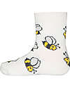 Ewers Calzini per Bambini - Api  - Bianco - Cotone Bio GOTS Calzini