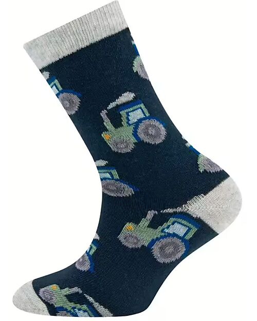 Ewers Calzini - Trattore - Blu Navy - Cotone Bio GOTS Calzini