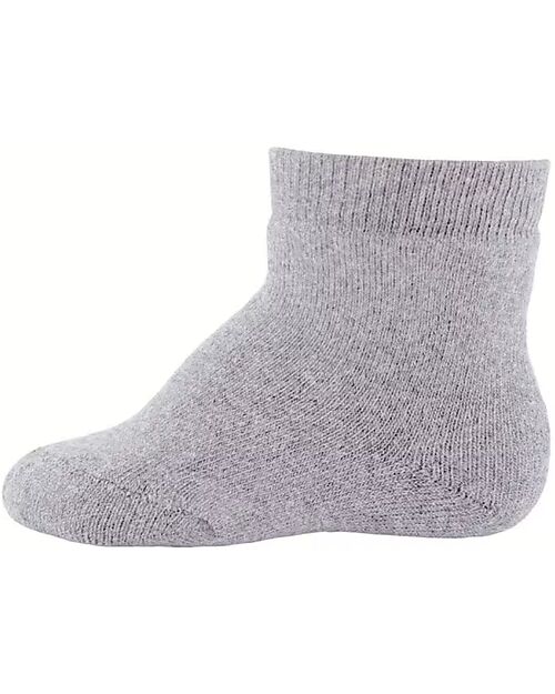 Ewers Calzini Uni - Grigio Melange - Cotone Bio GOTS Calzini