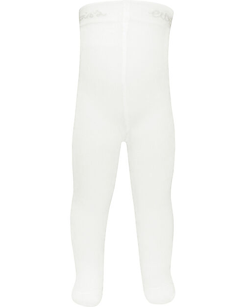 Ewers Collant In Lana Bio Elasticizzato  - Bianco - Certificato GOTS Calze