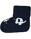 Ewers Set 3 Calzini Baby Elefante - Nero/Bianco - Cotone Bio GOTS Calzini